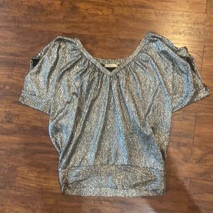 Sparkly polyester shirt